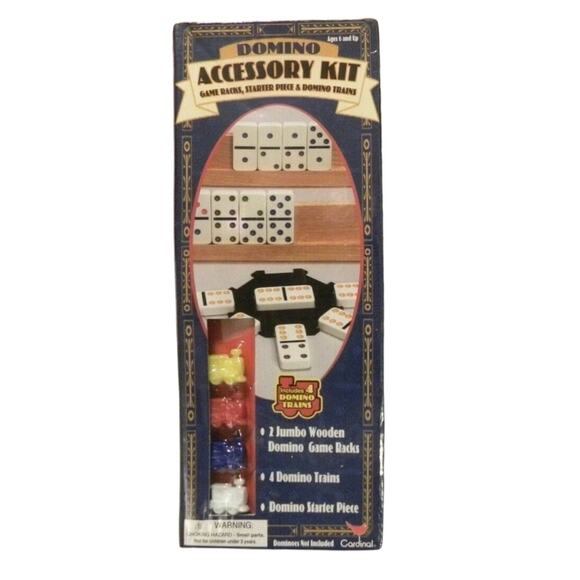 New & Sealed DOMINO Accessory Kit (Wooden Racks, Domino Trains, Starter Piece) - Picture 1 of 5